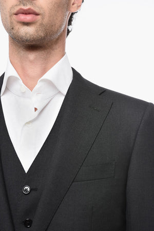 Virgin Wool Three-Piece Suit MANTUA