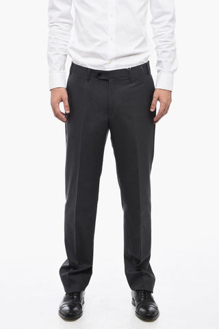 Pantaloni LEADER In Lana Vergine Regular Fit