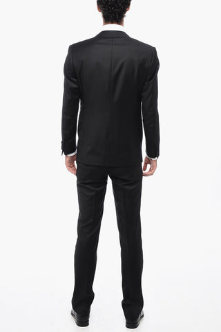 Virgin Wool SMOKING LEADER Suit with Satin Lapel