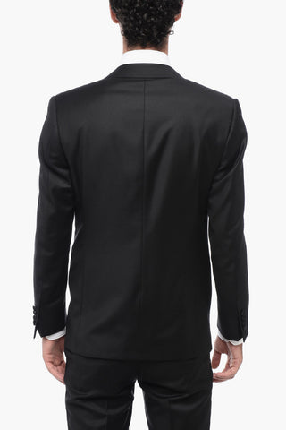 Virgin Wool SMOKING LEADER Suit with Satin Lapel