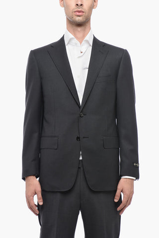 순모 싱글 브레스트 블레이저 MANTUA 플랩 포켓