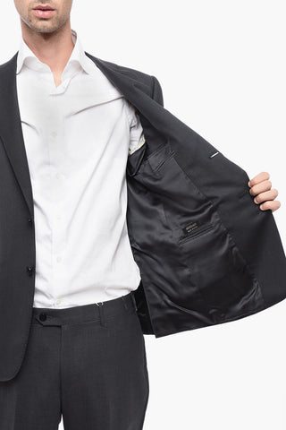 순모 싱글 브레스트 블레이저 MANTUA 플랩 포켓