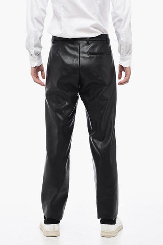Solid Color Faux Leather OCTAVE Pants
