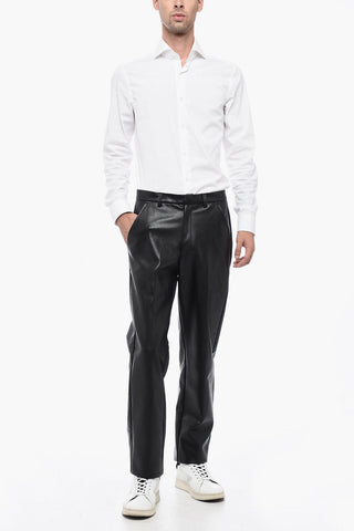 Solid Color Faux Leather OCTAVE Pants