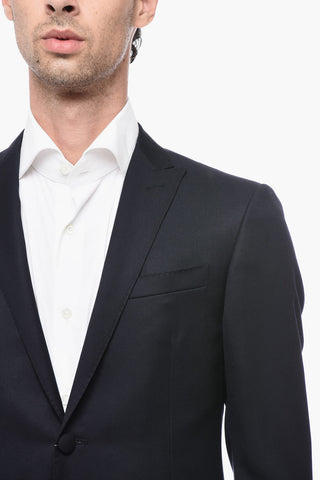 Peak Lapel CERIMONIA ACADEMY Virgin Wool Suit