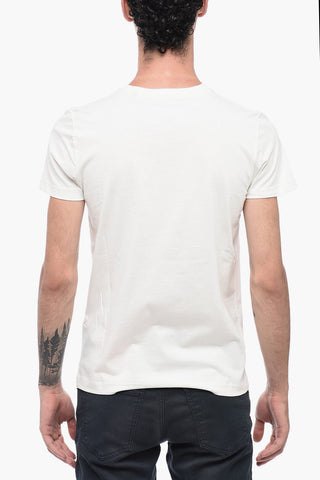 Crew-Neck Cotton T-DIEGOR-E10 T-shirt With Velvet Logo