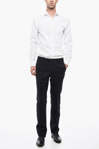 Pantaloni LEADER in Lana Vergine con Slim Fit
