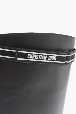 Leather D-RACER Boots With Logoed Straps