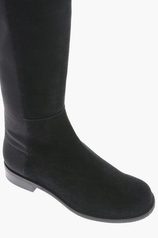 Knee-High Suede Leather Boots