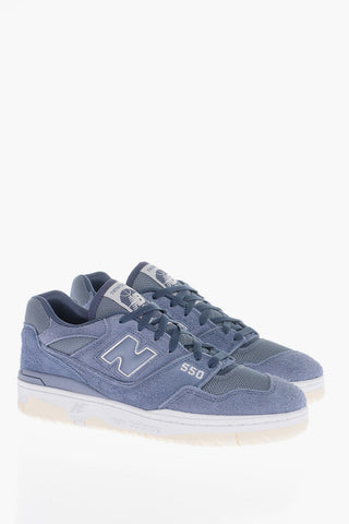 Suede and Nylon 550 Low-Top Sneakers