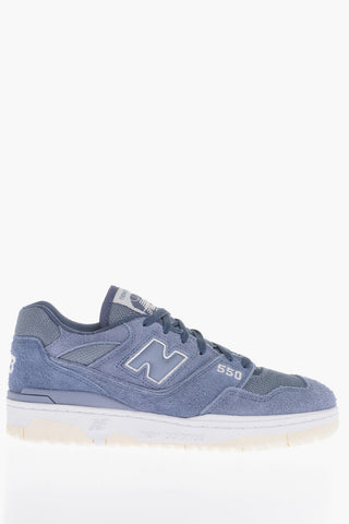 Suede and Nylon 550 Low-Top Sneakers