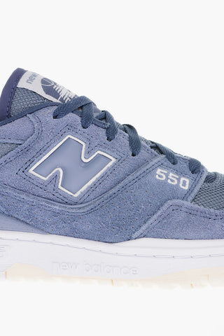 Suede and Nylon 550 Low-Top Sneakers