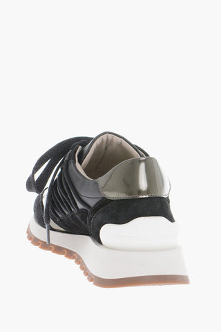 Low-Top Sneakers With Glitter Details