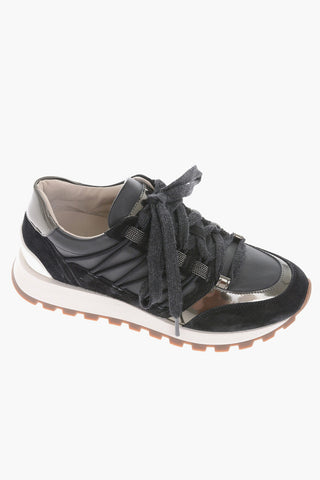 Low-Top Sneakers With Glitter Details