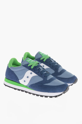 Two-Tone Suede and Nylon JAZZ Low Top Sneakers