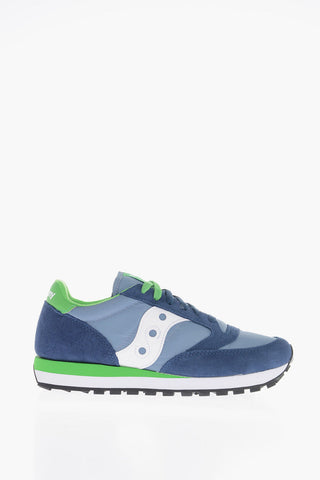 Two-Tone Suede and Nylon JAZZ Low Top Sneakers