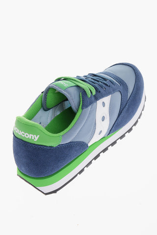 Two-Tone Suede and Nylon JAZZ Low Top Sneakers