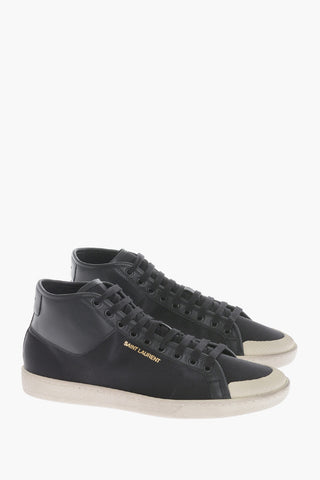 Satin High-Top Sneakers