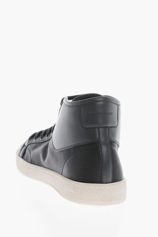 Satin High-Top Sneakers