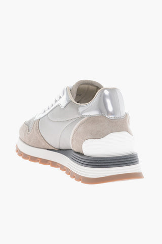 Low-Top Sneakers With Glitter Details
