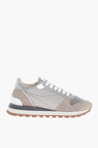 Low-Top Sneakers With Glitter Details