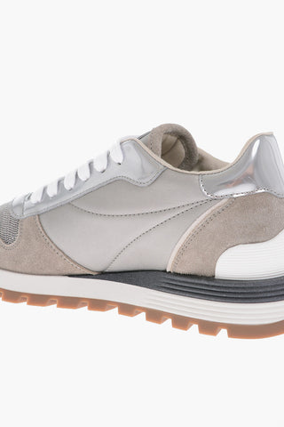 Low-Top Sneakers With Glitter Details