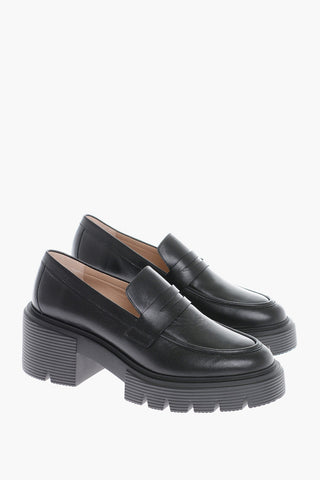 Leather Loafers With Tank Sole