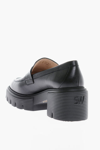 Leather Loafers With Tank Sole