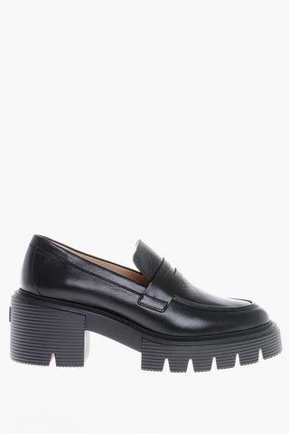Leather Loafers With Tank Sole