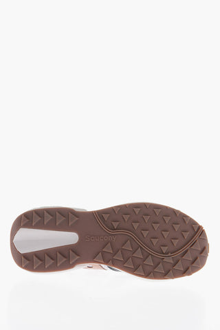 Perforated Leather and Nylon JAZZ NXT Low Top Sneakers