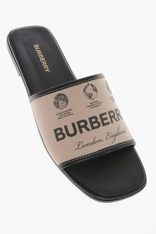 Fabric Slides With Logo Print