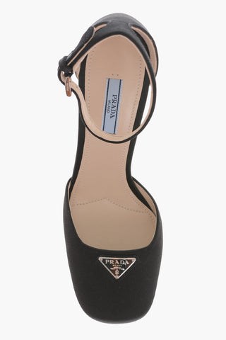 Satin Sandals With Ankle Strap Heel 14 cm