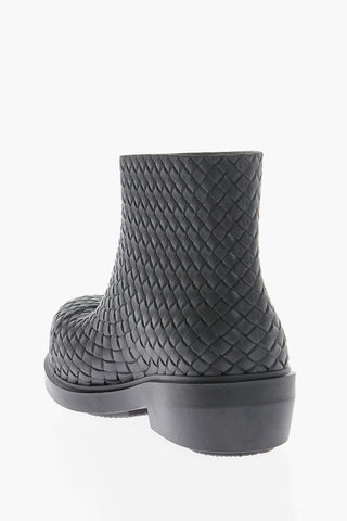 Braided Rubber Ankle Boots