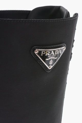 Nylon Boots With Tank Sole Heel 8 cm