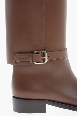 Leather Boots With Buckle