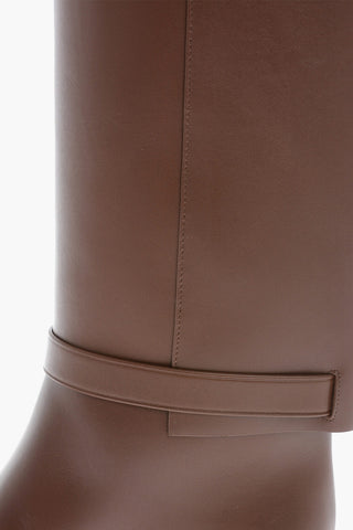 Leather Boots With Buckle