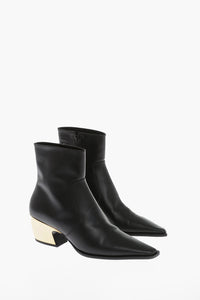 Western-Stiefeletten TOKYO aus Leder mit Metallabsatz 5cm
