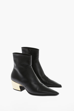 Stivaletti Texani TOKYO in Pelle con Tacco Metallico 5cm