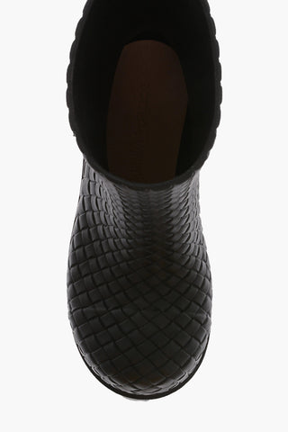 Stivaletti Pull-On FIREMAN in Gomma Effetto Intrecciato