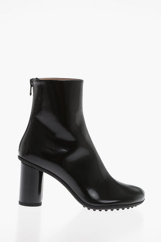 Tube Heel ATOMIC Leather Booties 10cm
