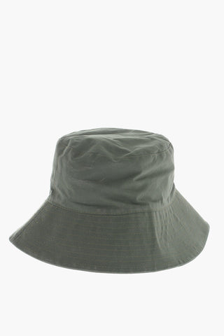Solid Color TIZIA Bucket Hat with Contrasting Logo Patch
