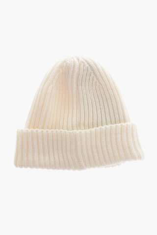 Ribbed Wool Beanie with Goggles Detail