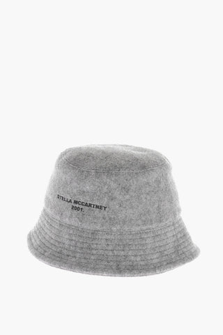 Solid Color Bucket Hat with Embroidered Logo