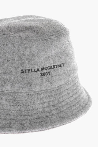 Solid Color Bucket Hat with Embroidered Logo