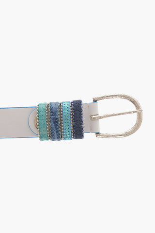 Leather Belt with Studs 35mm