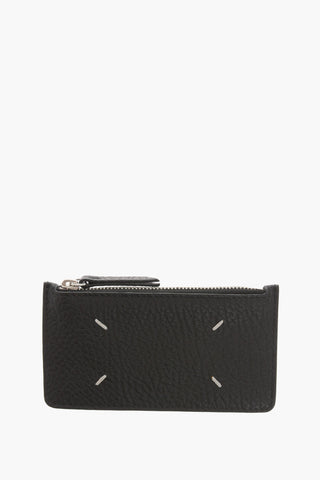MM11 Woven Leather FOUR STITCHIES Card Holder