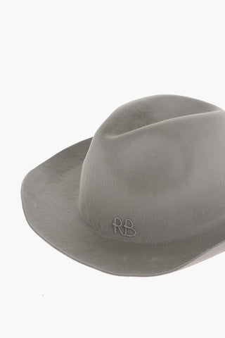 Cappello Cowboy in Feltro con Ricamo