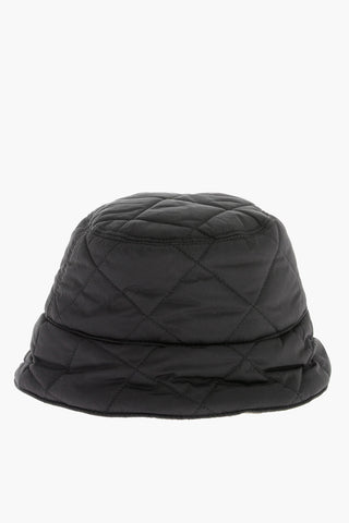 Cappello Bucket in Nylon Trapuntato Reversibile