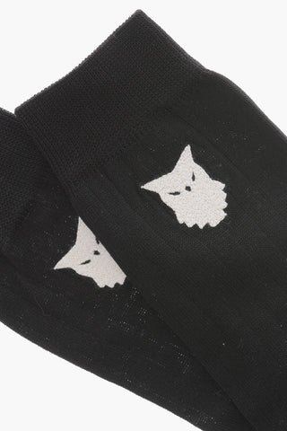 Ribbed TABI Socks with Embroidery