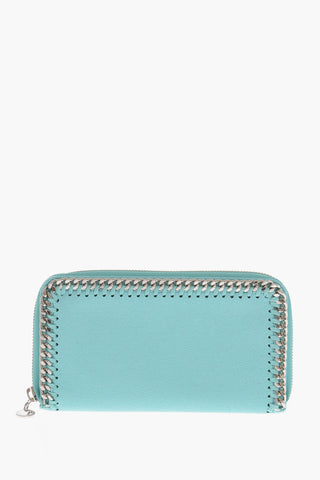 Faux Leather Continental Wallet with Zip Closure